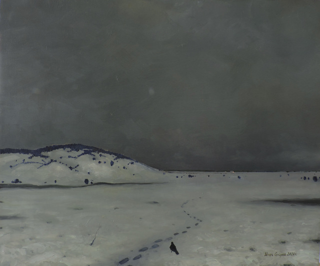 Artist Igor Sokolov. 'On Thin Ice' Artwork Image, Created in 2020, Original Painting Oil. #art #artist