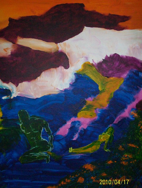 Artist Archna Jaideep Singh. 'Primordial Yearning' Artwork Image, Created in 2008, Original Painting Oil. #art #artist