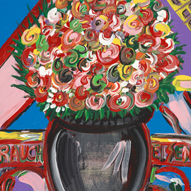 Michael Raucheisen: 'Flowers for Kelly', 2008 Acrylic Painting, Botanical. 
