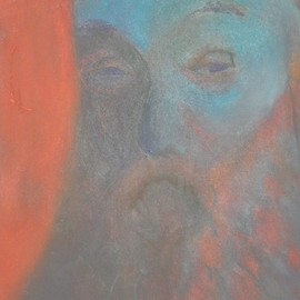 Ari Rajsbaum: 'el bisabuelo', 1996 Other Painting, Judaic. Artist Description: Painting of my great grandfather. It forms part of a group of paintings about the memories, of jewish inmigrants to the Americas. ...