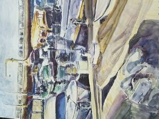 Armineh Bakhtanians: 'Naples1', 2021 Watercolor, Boating. Inspired by Naples, in the beautiful city of Long Neach...