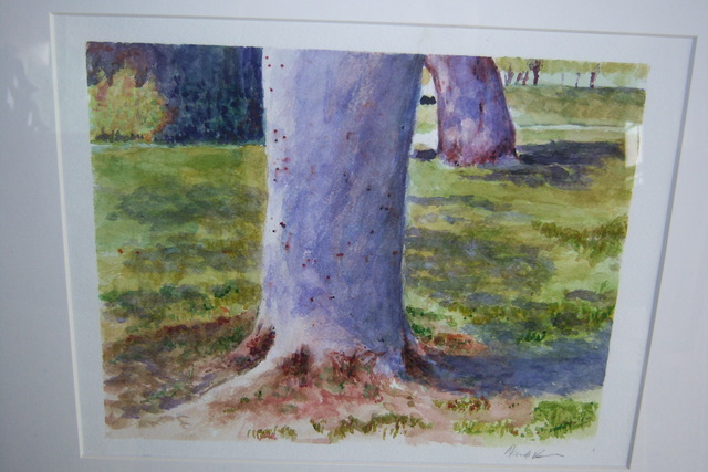 Armineh Bakhtanians  ' Focused  At The Park', created in 2010, Original Pastel Oil.