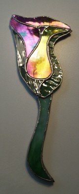 Arnold Cecchini: 'ladies hand mirror', 2018 Stained Glass, Fantasy. Materials used to construct items are stained glass, mirror, copper, and lead. All solder darkens with age, and if you wish to keep the sheen use a spray wax at least three times a year.  Any questions just ask me, and thank You for visiting...