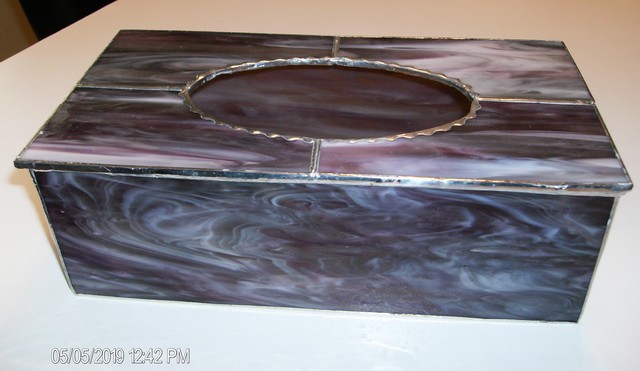 Arnold Cecchini  'Tissue Box', created in 2018, Original Glass Stained.