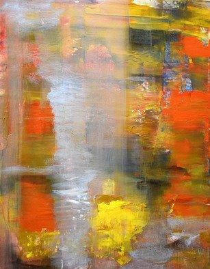Arrachme Art: 'The Prophet', 2020 Oil Painting, Abstract. A deep rich warm subtle abstract expression painting of bold oranges and yellow color signals happy connection and communication.  Oil Painting on board.  ...