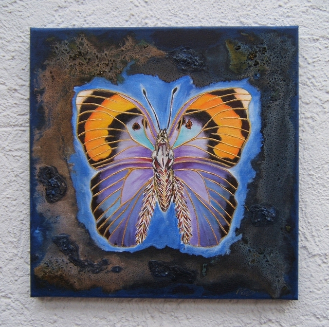 Amans Honigsperger  'Flights Of Blue Fantasy', created in 2011, Original Painting Acrylic.