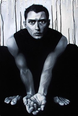 Mel Fiorentino: 'My Everything', 2010 Acrylic Painting, People. Painting of Jude Law. ...