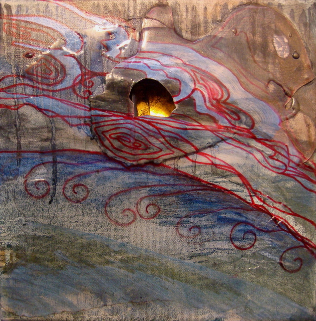 Artist Carla Goldberg. 'A Stiff Ale Of Wind' Artwork Image, Created in 2008, Original Mixed Media. #art #artist