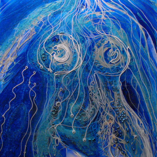 Artist Carla Goldberg. 'The Goddess Of Pollepel' Artwork Image, Created in 2009, Original Mixed Media. #art #artist