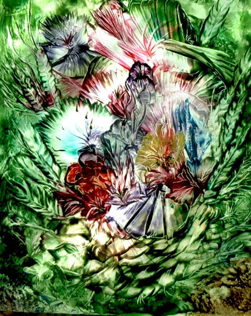 Artist Gudrun Ploetz. 'Hope Of Spring' Artwork Image, Created in 2003, Original Painting Encaustic. #art #artist