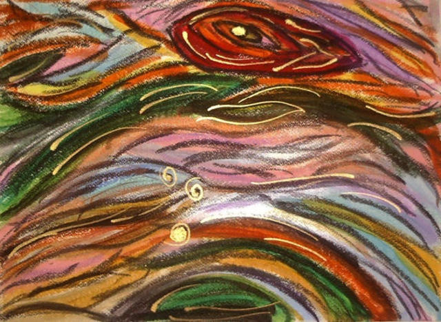 Artist Gudrun Ploetz. 'Colours Of Erotic 1' Artwork Image, Created in 2003, Original Painting Encaustic. #art #artist