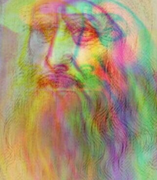 Francesco Mappa: 'Leonardo Da Vinci', 2016 Digital Art, Famous People. Unique digital artwork 1 of 1, certified and signed in original by the author.  The file of the work has been permanently deleted to prevent any copying.  The dimensions are 35 cm x 40 cm and the technique is Digital Art on HahnemA1/4hle Museum Etching 350 gsm Fine Art ...