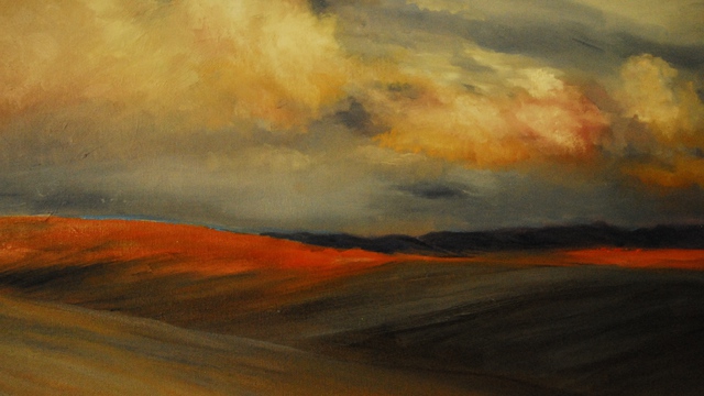Susan Bell  'Montana From The Road', created in 2014, Original Painting Oil.