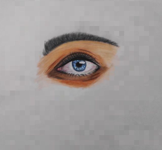 Gurpreet Singh  'Eye Sketch', created in 2019, Original Drawing Graphite.