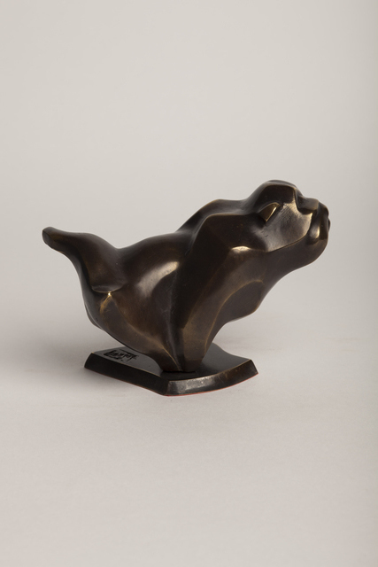 Artist Veaceslav Jiglitski. 'Bulldog' Artwork Image, Created in 2018, Original Sculpture Bronze. #art #artist