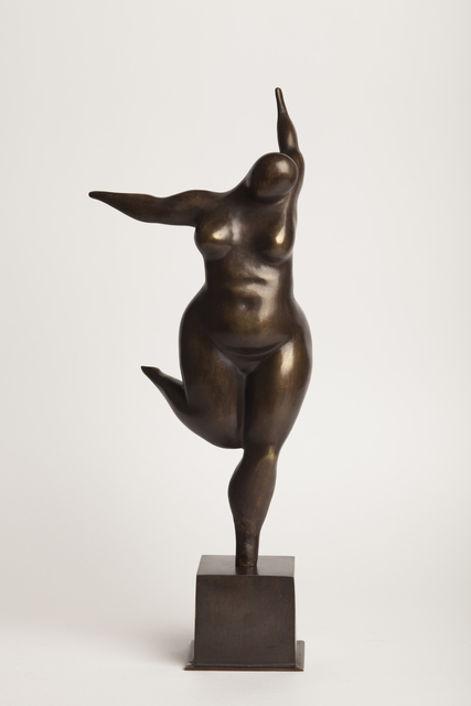 Veaceslav Jiglitski  'Fall', created in 2015, Original Sculpture Bronze.