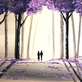 purple tree walk 2 By Aisha Haider
