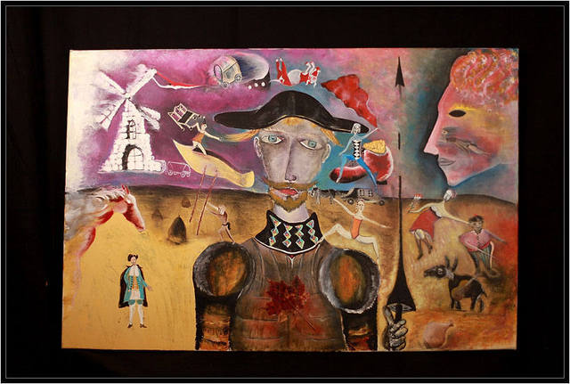 Artist Metreveli Mamuka. 'Don Kihote' Artwork Image, Created in 2009, Original Painting Other. #art #artist