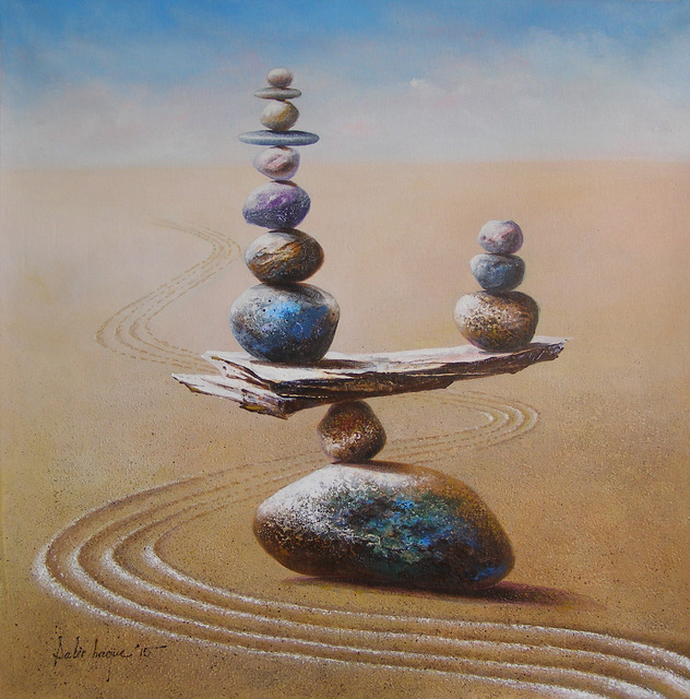 Sabir Haque  'Balance', created in 2015, Original Painting Acrylic.
