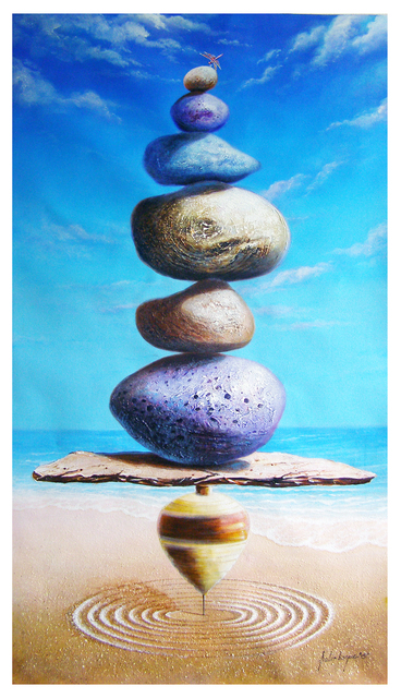 Sabir Haque  'Balance 2', created in 2015, Original Painting Acrylic.