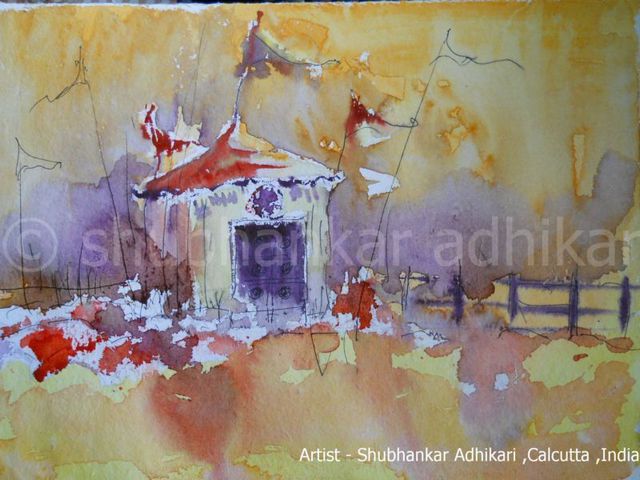 Artist Shubhankar Adhikari. 'IN  SEARCH' Artwork Image, Created in 2011, Original Mixed Media. #art #artist