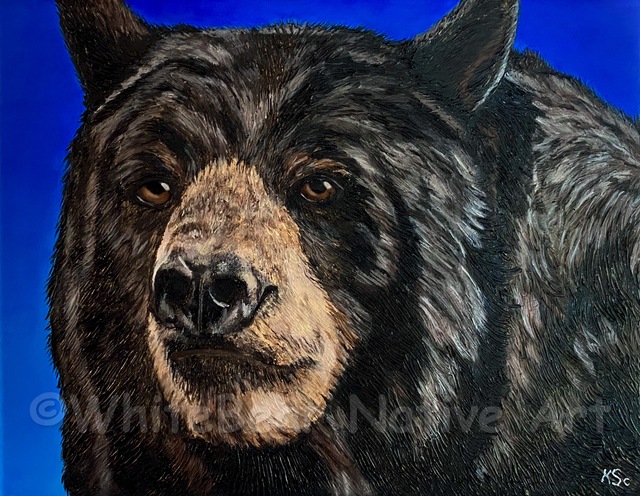 Kathy S. Whitebear Copsey  'Guardian Of The West', created in 2020, Original Painting Other.