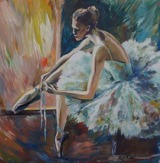 Tatiana Ilina: 'ballerina 4', 2017 Acrylic Painting, Dance. wonderful, brightness, canvas, colors, dance, artistic, impressionism, ballerina, ballet, blue, women, beautiful women, love, Fine Art, Impressionism...