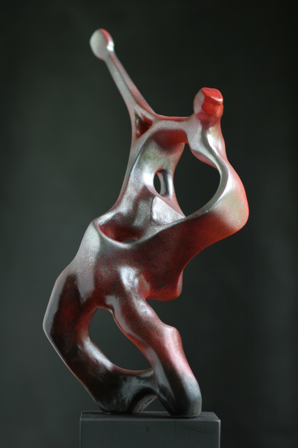 Rogier Ruys  'Guitar', created in 2016, Original Sculpture Bronze.