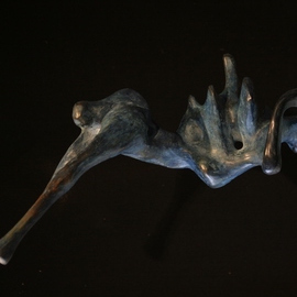 Rogier Ruys: 'apollo trumpet', 2021 Bronze Sculpture, Music. Artist Description: Music and Art is all we need...