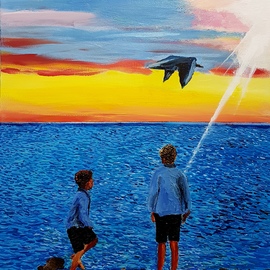 watching a seagull floating By Eli Gross