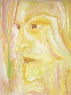 Palle Adamos Finn Jensen: 'Christ', 2003 Acrylic Painting, Figurative. Christ has conquered death so we can live.  Jesus and we are one.  The painting can be used for christian meditation saying the mantra You love me I am not alone....