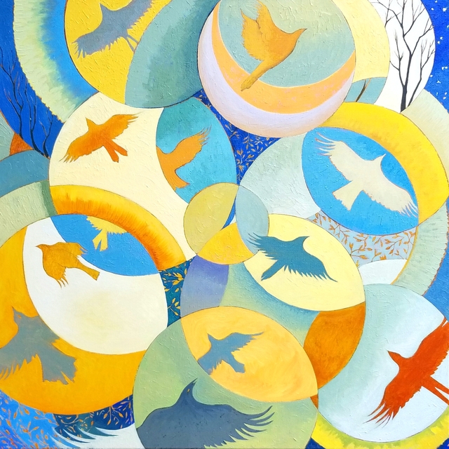 Lauren Litwa  'The Joy Of Flying', created in 2018, Original Painting Oil.