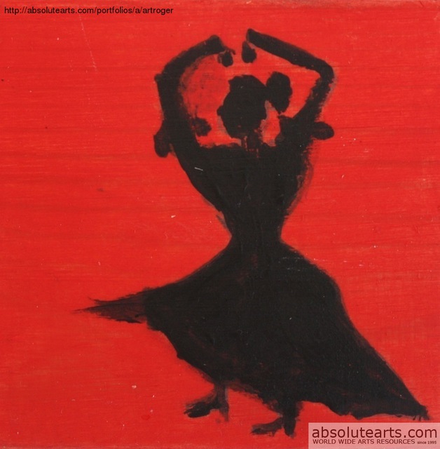 Roger Cummiskey  'Spanish Dancer   SOLD', created in 2013, Original Printmaking Giclee.