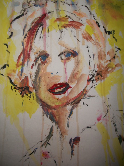 Itoffee Gayle  'Goldie', created in 2012, Original Painting Acrylic.