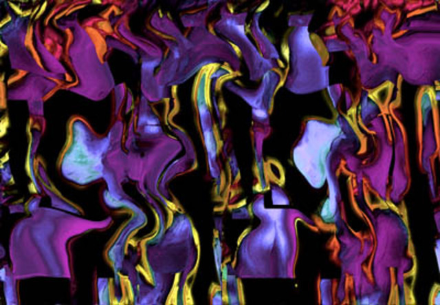 Walter Spaeth  'Purple Haze', created in 2002, Original Computer Art.