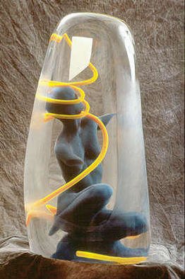 Karen Brown: 'Damocles', 2003 Other Sculpture, Technology. Cast acrylic sculpture...