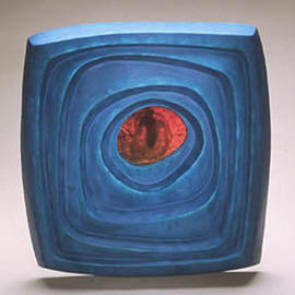 Karen Brown: 'Interior Spaces 1', 2003 Aluminum Sculpture, Technology. Artist Description: anodized aluminum sculpture...