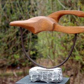 Geert Vanderplancke: 'BIRD', 2012 Wood Sculpture, Abstract. 