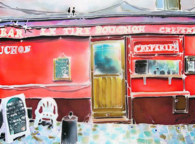 Artist Hisayo Ohta. 'Creperie' Artwork Image, Created in 2003, Original Painting Other. #art #artist