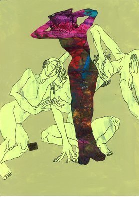 Vorona Ecaterina: 'study of womans', 2019 Acrylic Painting, Erotic. artacrylicwomannudepainting...