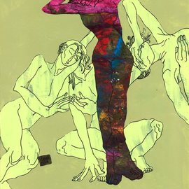 Vorona Ecaterina: 'study of womans', 2019 Acrylic Painting, Erotic. Artist Description: artacrylicwomannudepainting...
