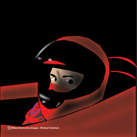 Michael Chatman Artwork Race Car Driver, 2010 Digital Art, Automotive