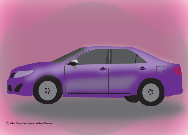 Artist Michael Chatman. 'The Toyota' Artwork Image, Created in 2013, Original Digital Art. #art #artist