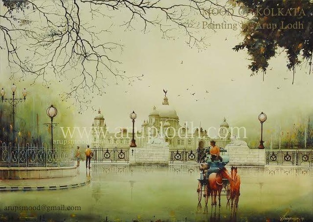 Artist Arup Lodh. 'Afternoon In Kolkata 4' Artwork Image, Created in 2013, Original Painting Acrylic. #art #artist