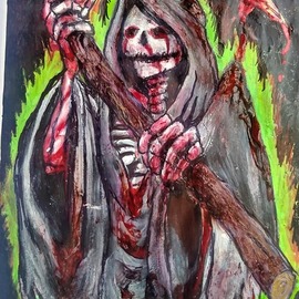 Grim Reaper Painting, Ashley Everett