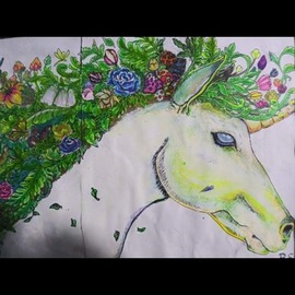 Unicorn Painting On Canvas, Ashley Everett