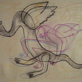 Ashok Kumar: 'FlyingStranger', 2000 Other Drawing, Beauty. Artist Description:    Human being with their environment   ...