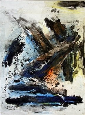 Ashok Revankar: 'Abstarct', 2008 Acrylic Painting, Abstract.  Creative art work showing force in abstract forms and movement, acrylic in colour expereminted in with imagination. ...