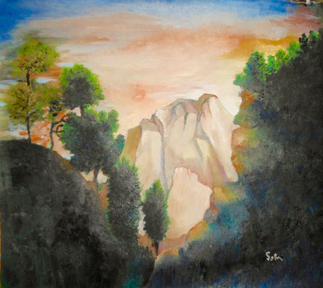 Robert Solari  'Dakota Hills', created in 2018, Original Painting Oil.