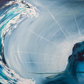 Natalia Atamanchuk: 'storm black sea', 2022 Oil Painting, Seascape. Artist Description: Artwork by Natalia Atamanchuk. Created in 2022. Oil on canvas. 60x120cm...